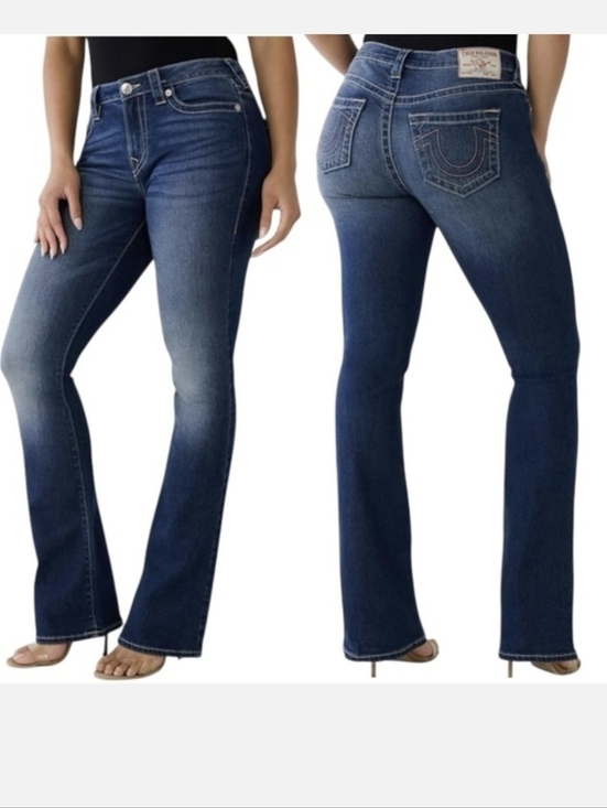True Religion Denim - True Religion Women's Becca  Mid Rise Bootcut Jeans Medium Rustic 27